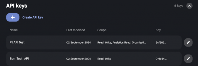 Neat API Screenshot
